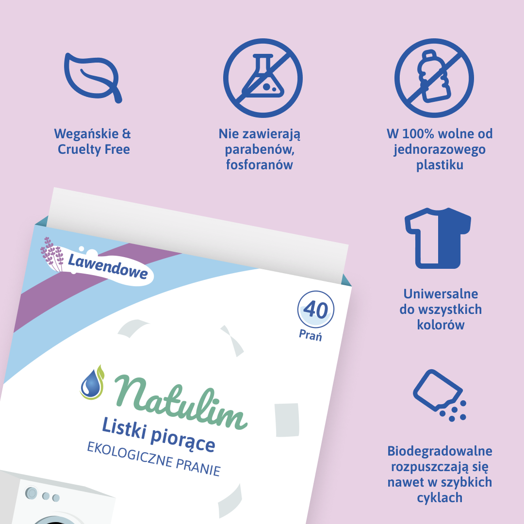 Listki do prania Natulim
