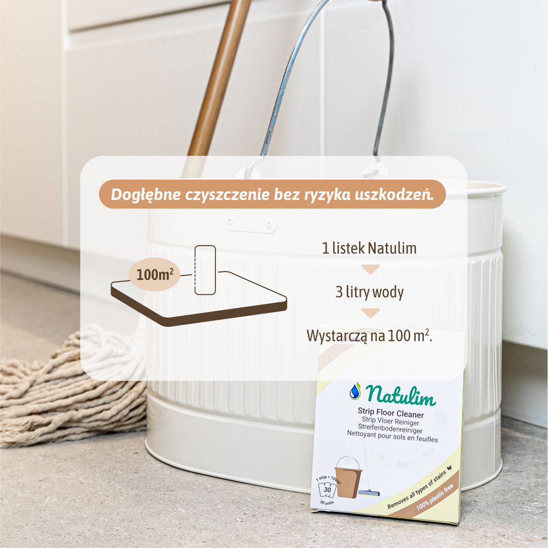 Eko listki do mycia podłóg Natulim uniwersalne biodegradowalne 30szt.