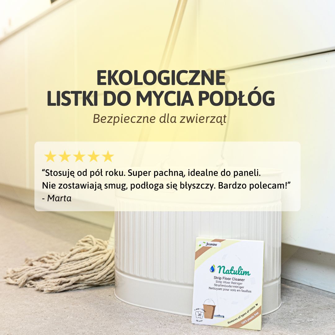 Eko listki do mycia podłóg Natulim uniwersalne biodegradowalne 30szt.