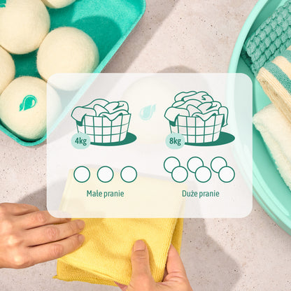 Wełniane kule do suszarki Natulim