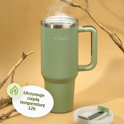 Kubek termiczny ze stali nierdzewnej 1L Natulim