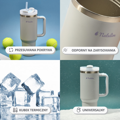 Kubek termiczny ze stali nierdzewnej 1L Natulim