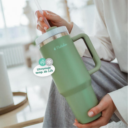 Kubek termiczny ze stali nierdzewnej 1L Natulim