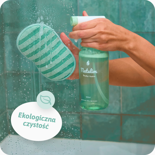 Zestaw Natulim starter – płyn szyby i lustra