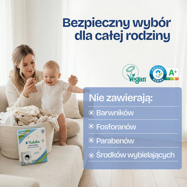 Eko listki do prania Natulim 40 prań