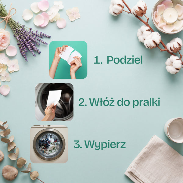 Eko listki do prania Natulim 40 prań